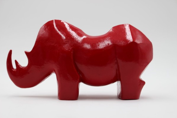 Rhino rouge stylisé